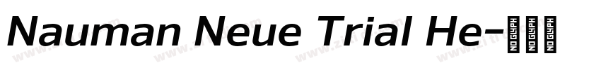 Nauman Neue Trial He字体转换